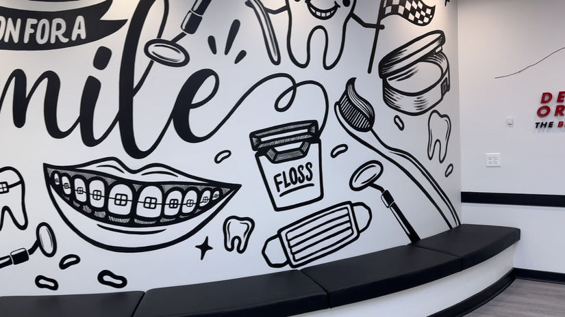 Finished Mural for Delaware Orthodontics